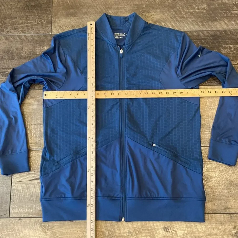 Nike Golf Men's Tour Performance Full Zip Jacket Dark Blue Size L